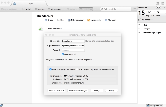 thunderbird for mac setup email account office 365